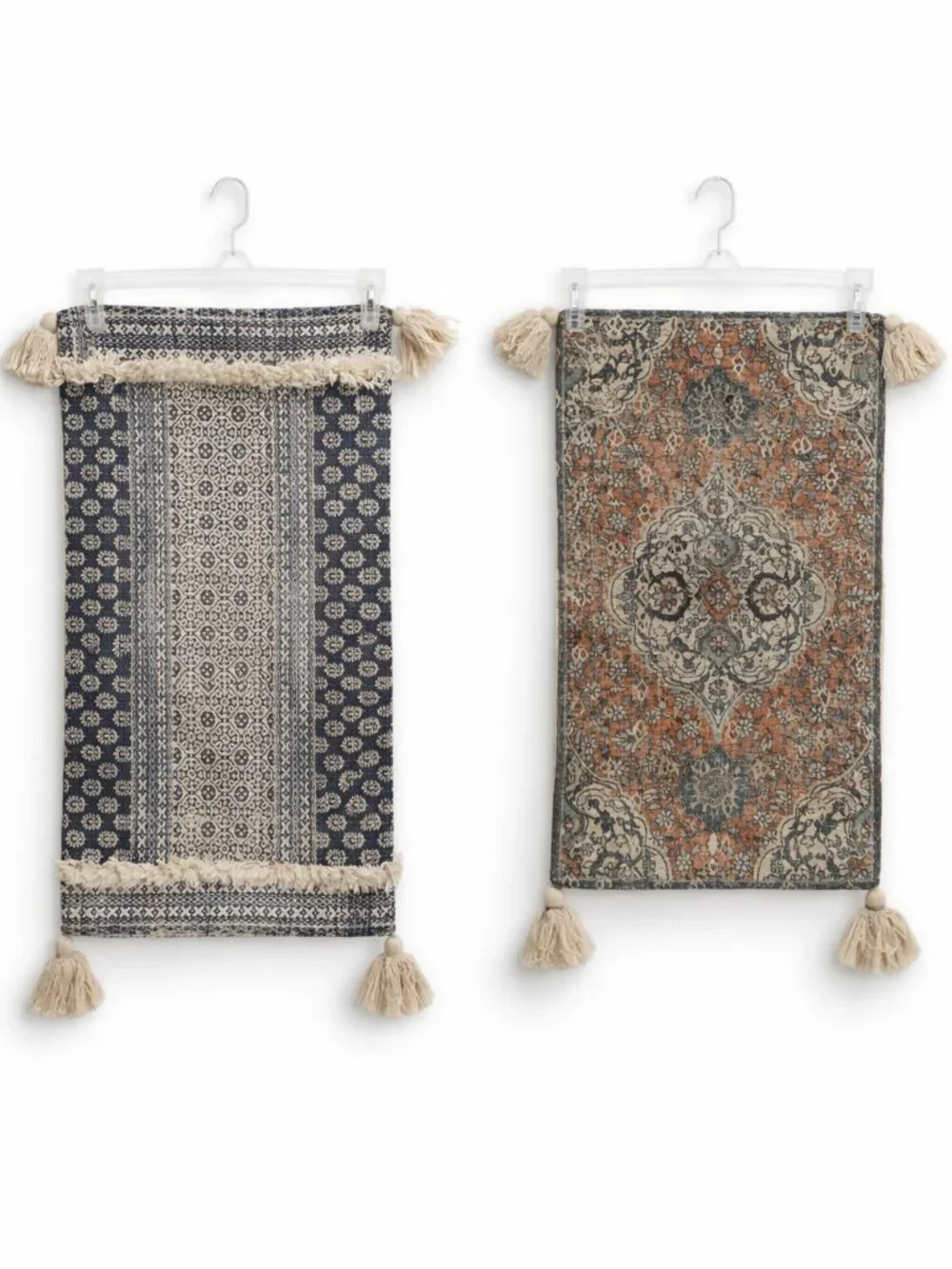 Boho + Vintage Cushion Cover Bundle Set of 2 Tassel & Medallion Decor